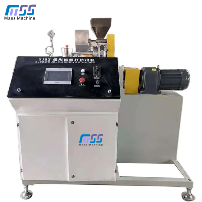 lab conical two screw extruder